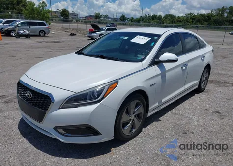 2016 Hyundai Sonata Hybrid Limited из США, поврежденный, VIN KMHE34L14GA017022